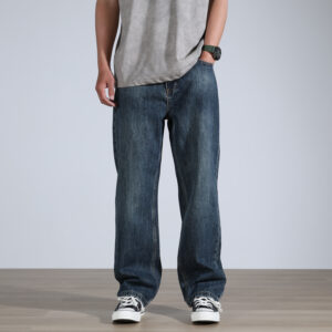 Non-stretchy loose Jeans 8662